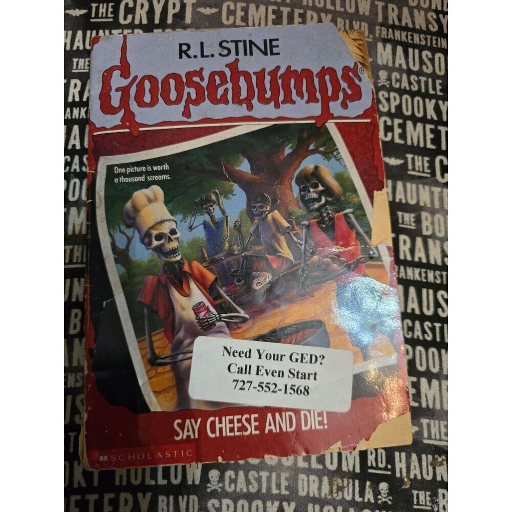 Goosebumps #44 Say Cheese and Die! by R.L. Stine Vintage Horror Paperback